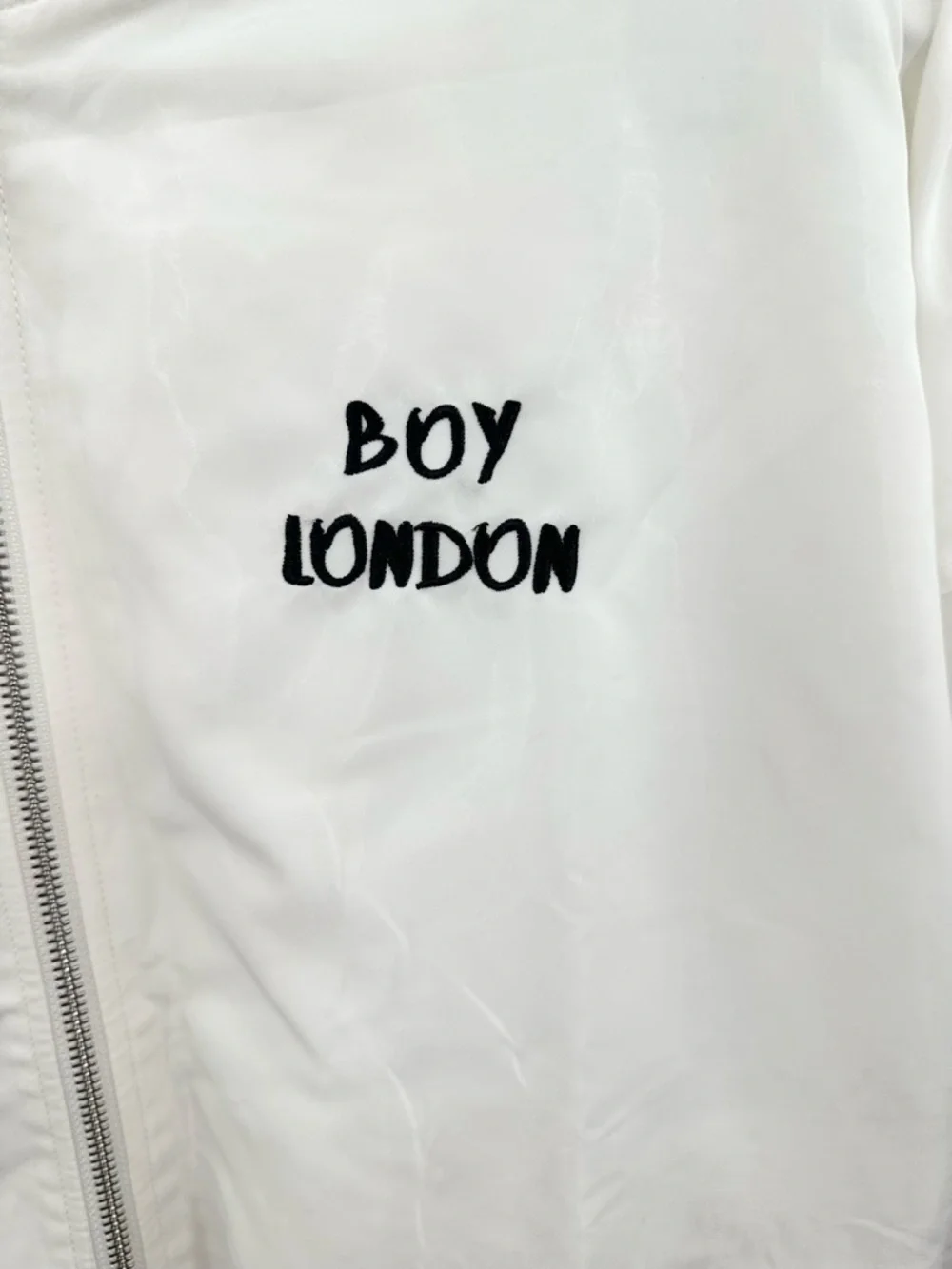 Boy London White Bomber Jacket Black Graphics‎ Size Medium - Picture 3 of 7
